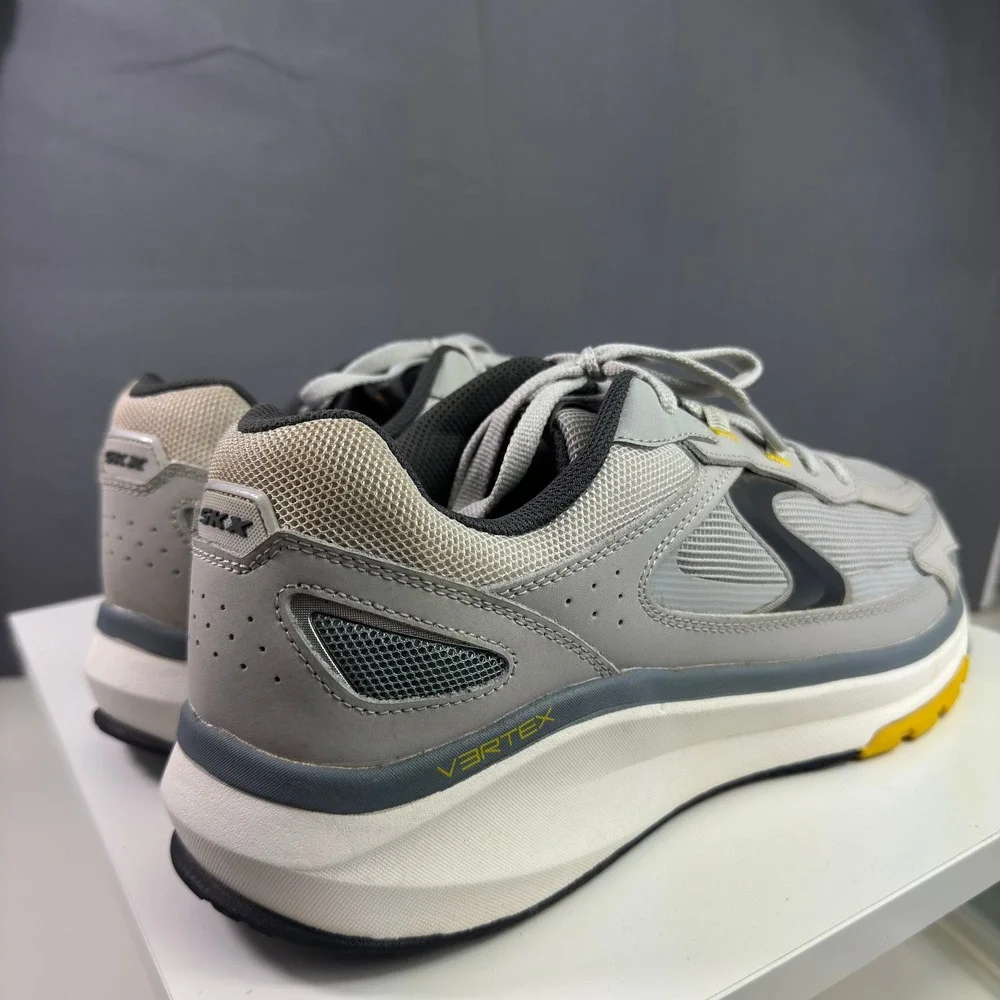 Skechers Vertex Arke Mens Size 12 Gray Wide Fit Walking Running Shoes Sneaker